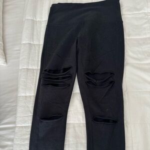 Zella distressed leggings. Size small. Black